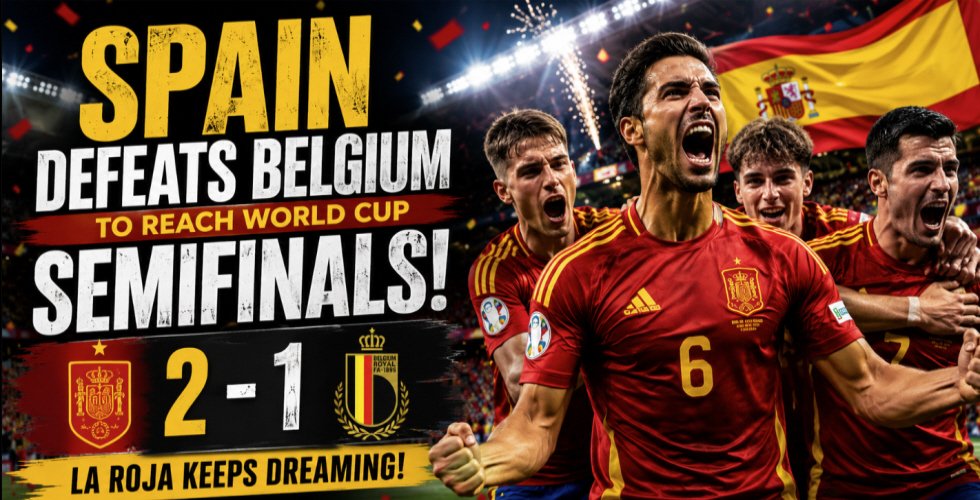 Spain Defeats Belgium To Reach FIFA World Cup 2026 Semifinals